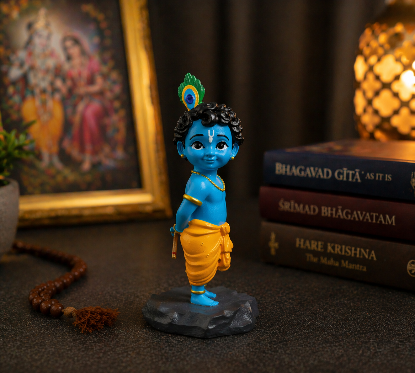 Cute Krishna Car Dashboard Idol